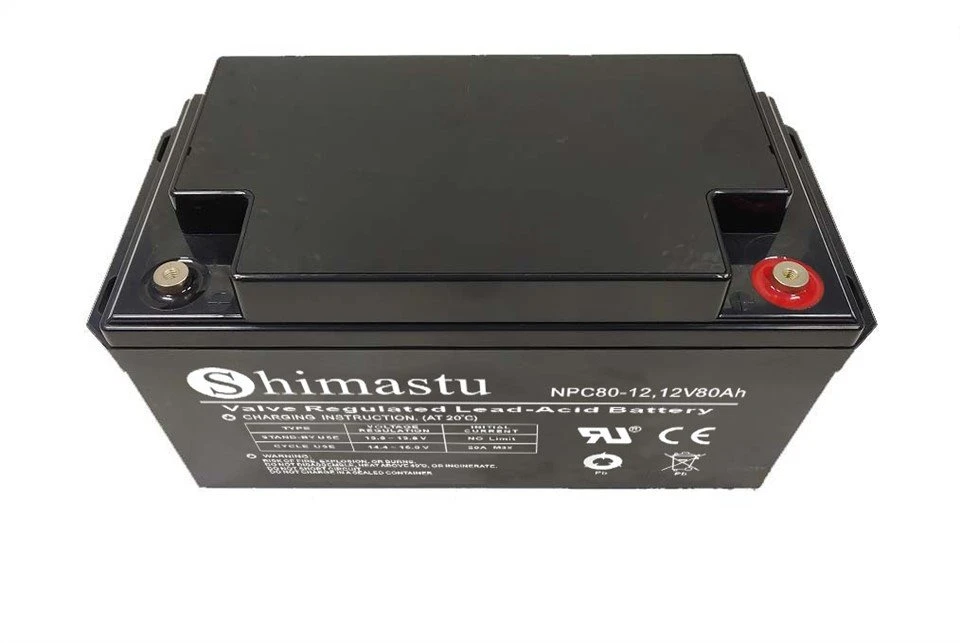 12V 80Ah globoko ciklična baterija